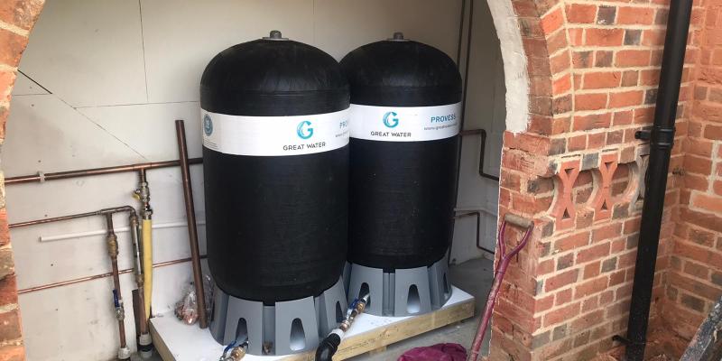 Boost-a-main installed in a 4 bathroom property in Ockley